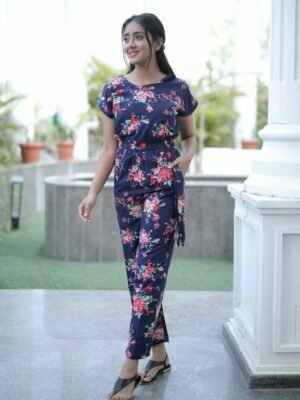 Floral Print Jumpsuit