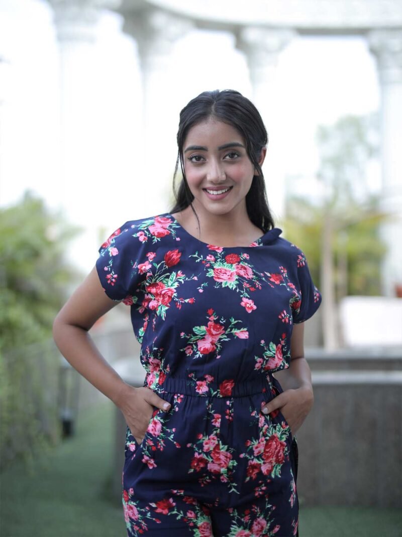 Floral Print Jumpsuit