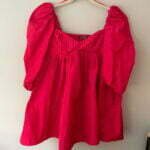 Fuchsia Swwethear Neck Dress