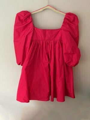 Fuchsia Swwethear Neck Dress