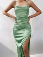 Solid Sea Green Dress