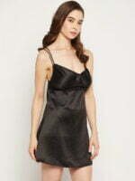 Black Strap Honeymoon Dress