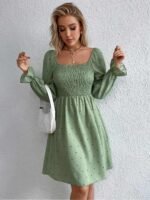 Women Enchanting Pista Green Dress