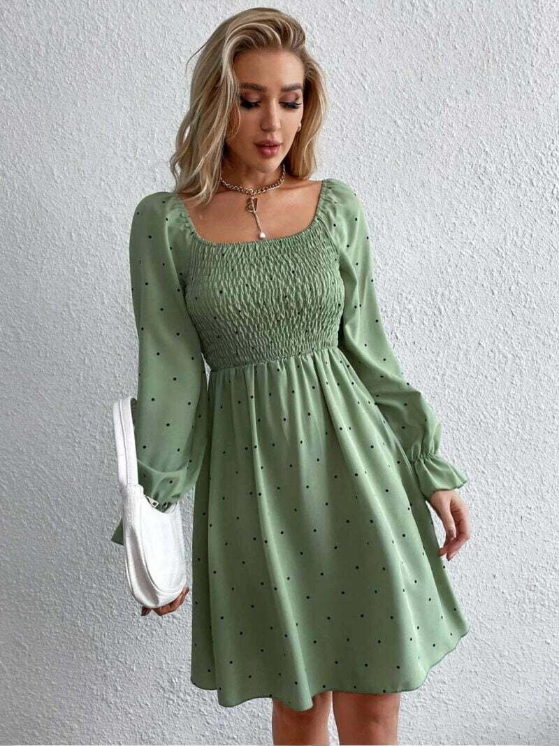 Women Enchanting Pista Green Dress