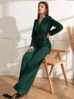 Belted Green Jumpsuit