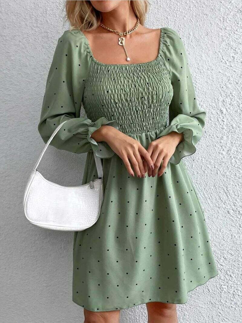 Women Enchanting Pista Green Dress