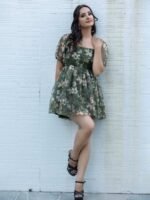 Pista Green Baby Doll Dress