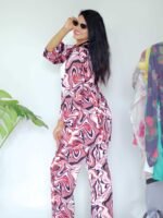 Printed Brown Pant Suit