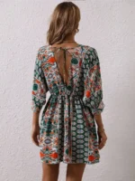 Kimono Sleeves Mini Boho Dress-5 Kimono Sleeves Mini Boho Dress