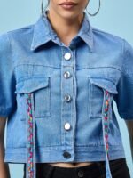 Blue denim Two-piece co-ords set (6) Blue denim Two-piece co-ords set