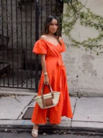 Obsessed with Orange Cotton Dress