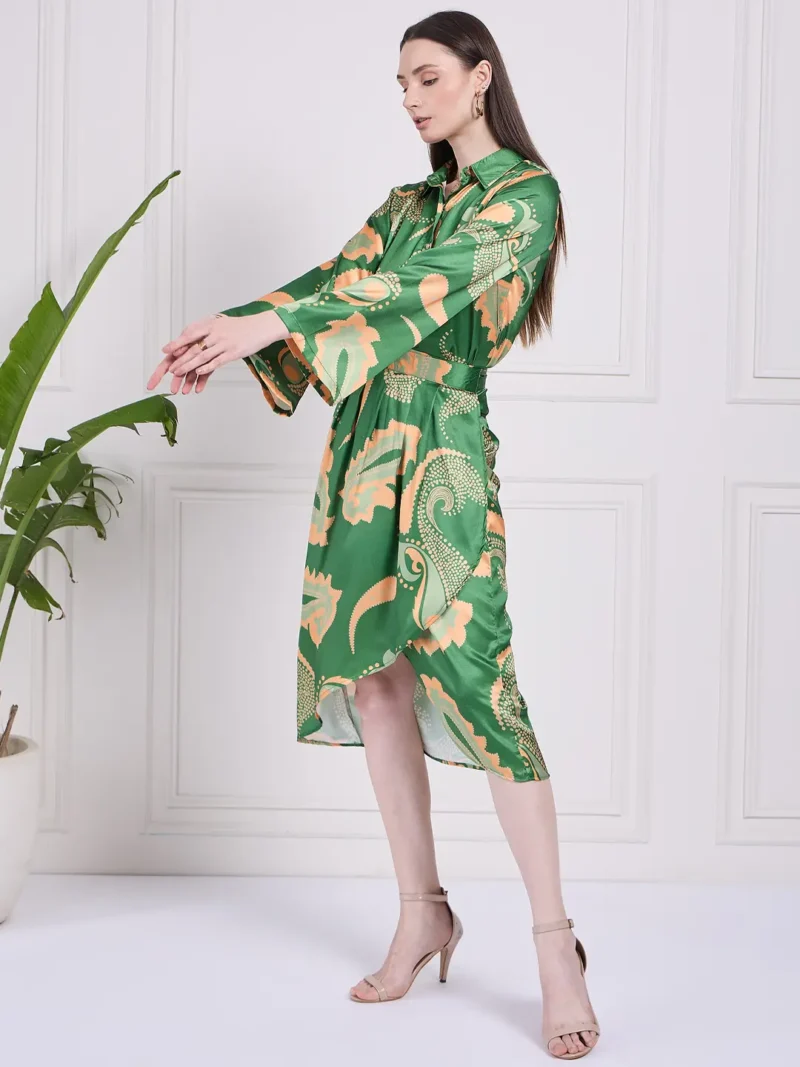 Kiwi Green Two Piece Dress