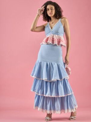 Rosalina Two Piece Gathered Dress