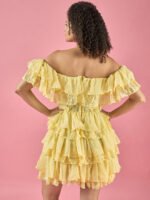 Corn Yellow corset Deress